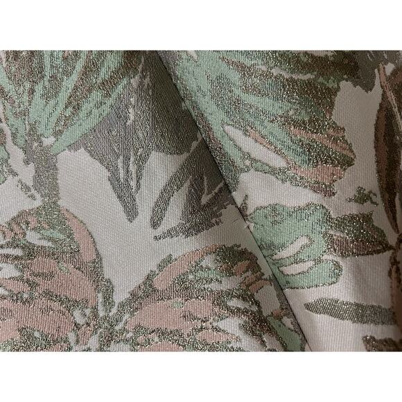 Vince Camuto blush metalic Jacquard Pleated Cap Sleeve Fit & Flare Dress, Sz 14 - Picture 12 of 12